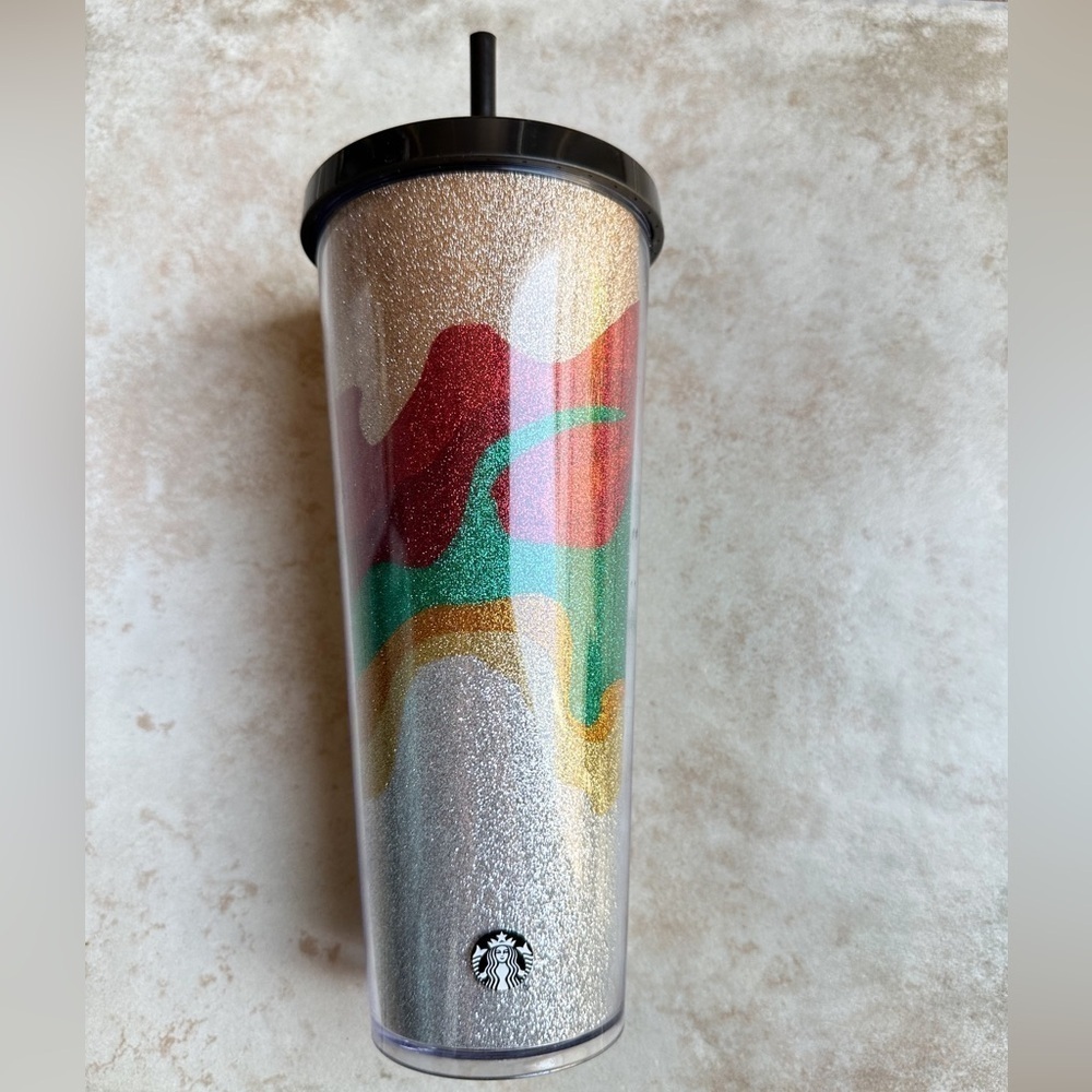 Starbucks‎ Sand Flow Glitter Venti Acrylic Cup 24oz